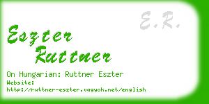 eszter ruttner business card